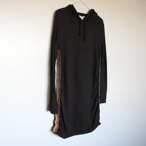 Urban Heritage Multicolor Stripe Sweater Hoodie Dress